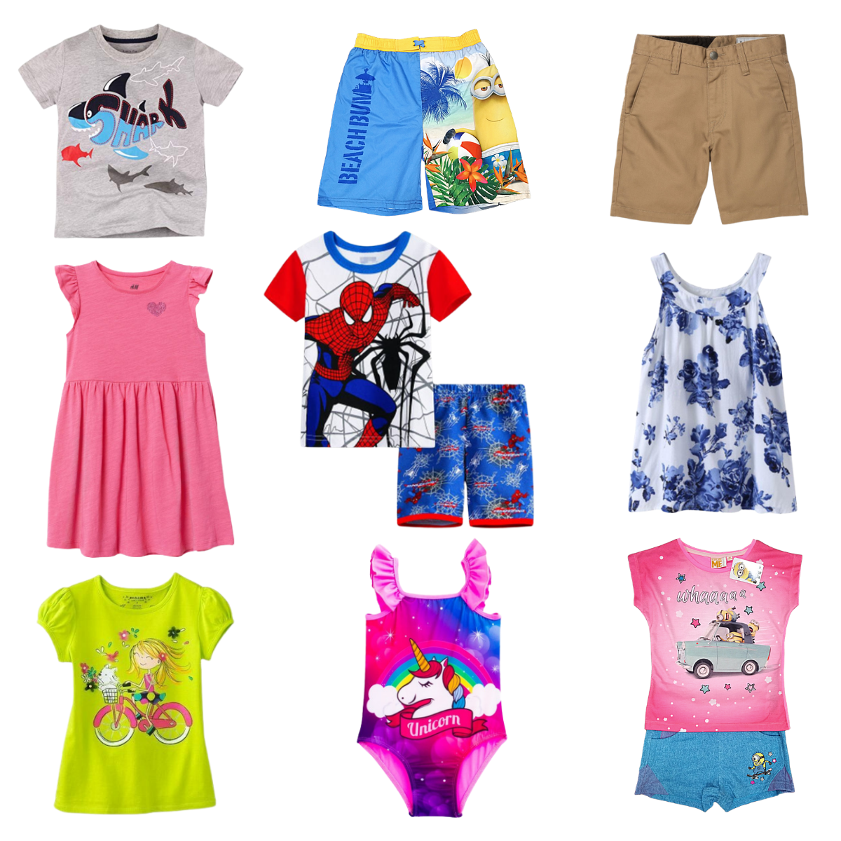 Bulk top kids clothes