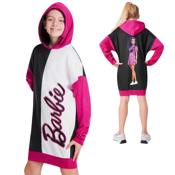 Wholesale parcel of Girls Barbie Character Hooded Dress