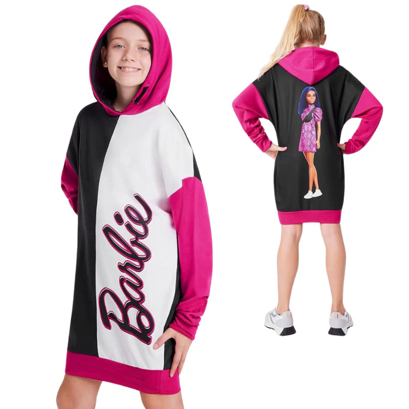 Wholesale parcel of Girls Barbie Character Hooded Dress