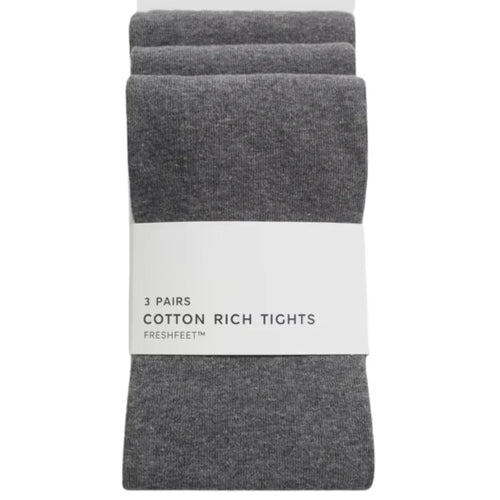 Wholesale bundles of Ex Chainstore Girls 3 Pack Grey Tights 