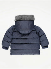 Load image into Gallery viewer, Ex Chainstore Boys Blue Textured Padded Coat wholesale parcel
