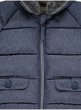 Load image into Gallery viewer, Ex Chainstore Boys Blue Textured Padded Coat wholesale parcel
