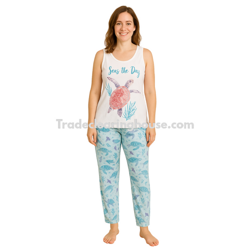 Women's Summer Sea life PJ Sets, wholesale parcel for resellers