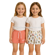 Load image into Gallery viewer, Girls Character 2 pack shorts wholesale bundle
