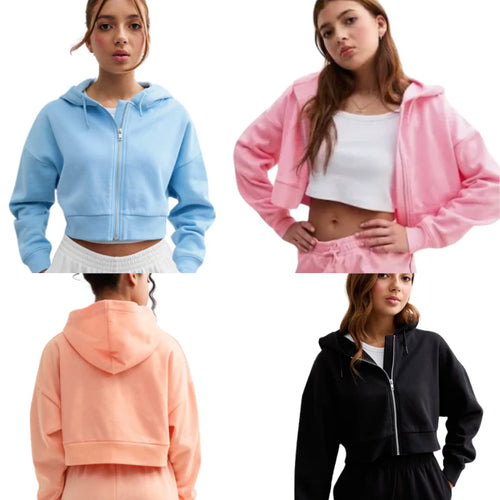 Wholesale bundles of Ex Chainstore cropped hoodies