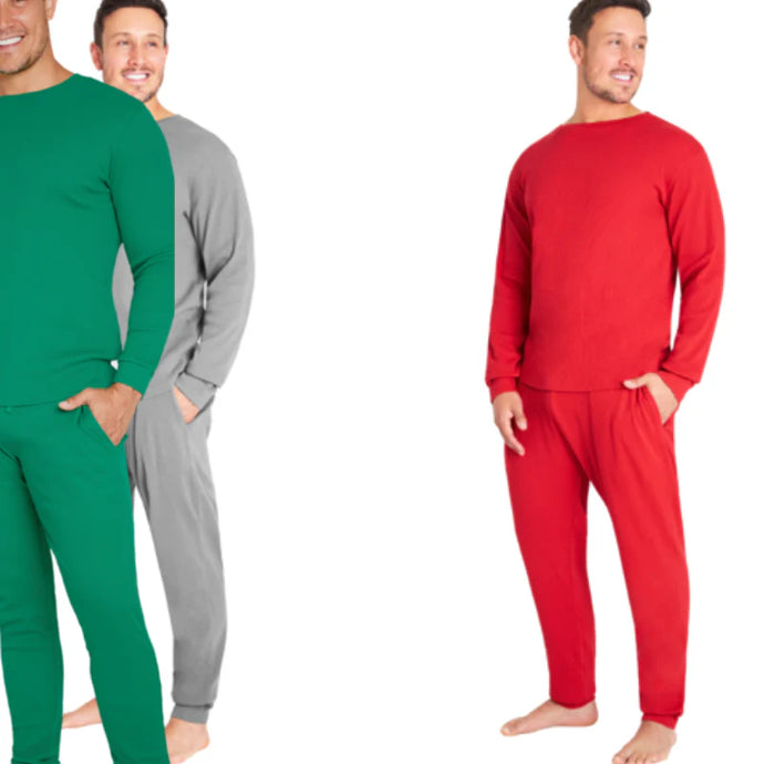 Wholesale parcel of Men's Ribbed Pyjama Sets for resellers