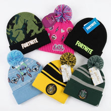 Load image into Gallery viewer, Wholesale kids assorted character and gaming beanies supplied in a random mix of designs.
