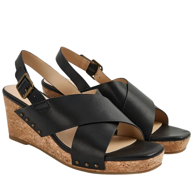 Women's Cross Strap Wedge Sandals, wholesale parcel for resellers