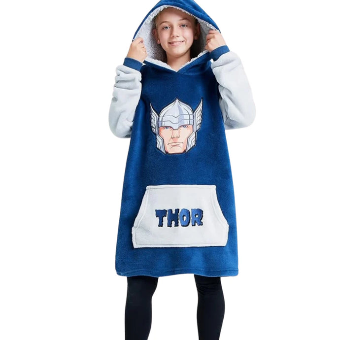 Kids Character over size hooded blanket