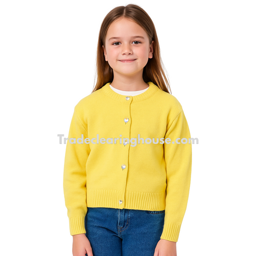 Girls Premium Wool Mix Cardigans - Wholesale bundle for resellers