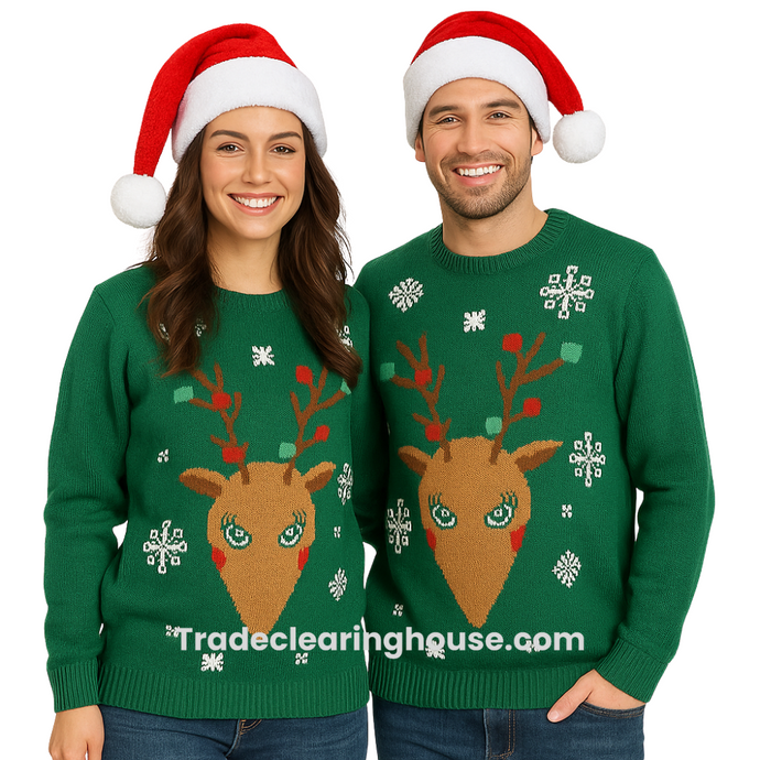 Adults Unisex Christmas Reindeer Jumpers