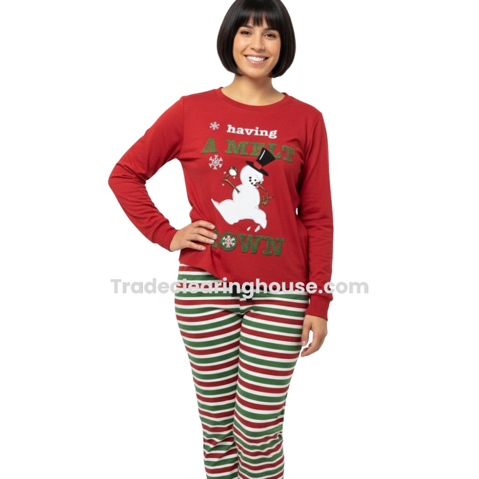 Wholesale parcel of Women's Christmas Pyjama Sets for resellers