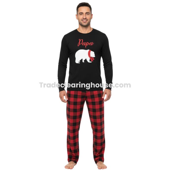 Wholesale parcel of Men's Christmas Pyjama Sets for resellers