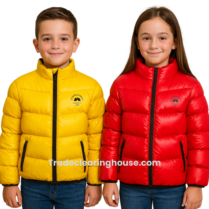 Wholesale bundles of Kids Puffa Jackets for resellers