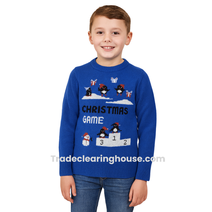 Wholesale parcel of Kids Christmas Jumpers for resellers from TCH.