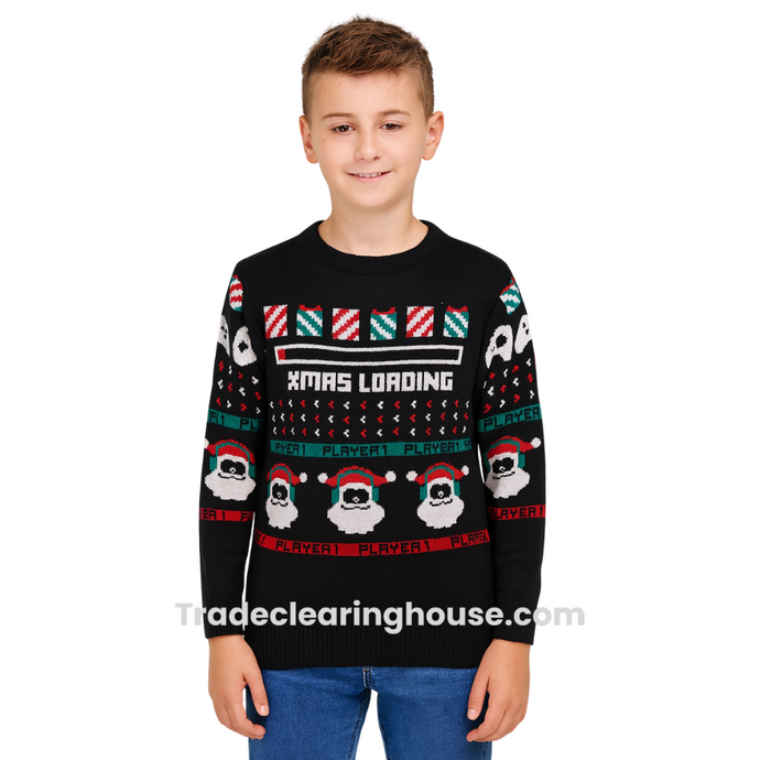 Wholesale parcel of Kids Christmas Jumpers for resellers from TCH.