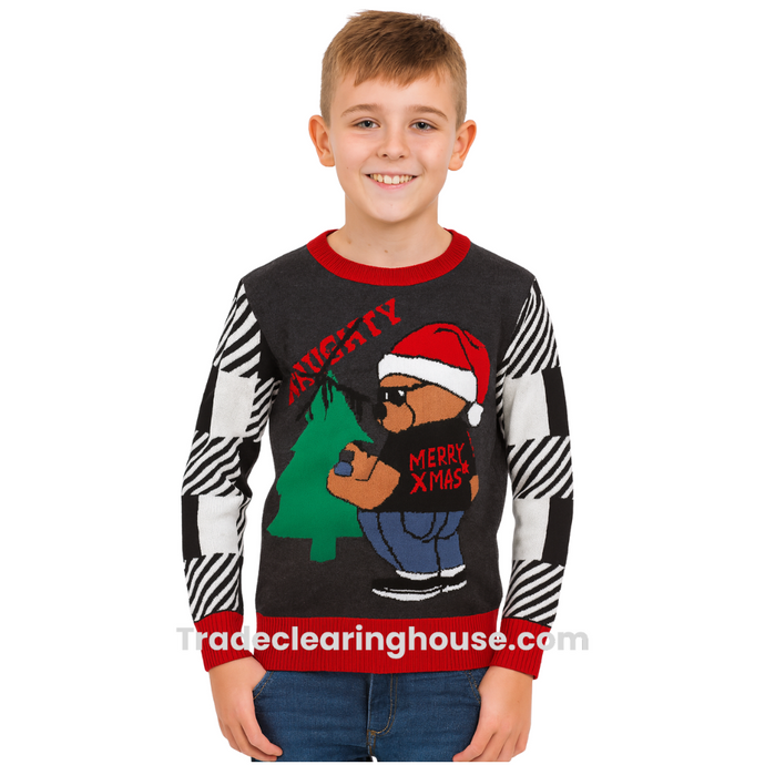 Wholesale parcel of Kids Christmas Jumpers for resellers from TCH.