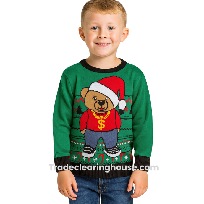 Wholesale parcel of Kids Christmas Jumpers for resellers from TCH.