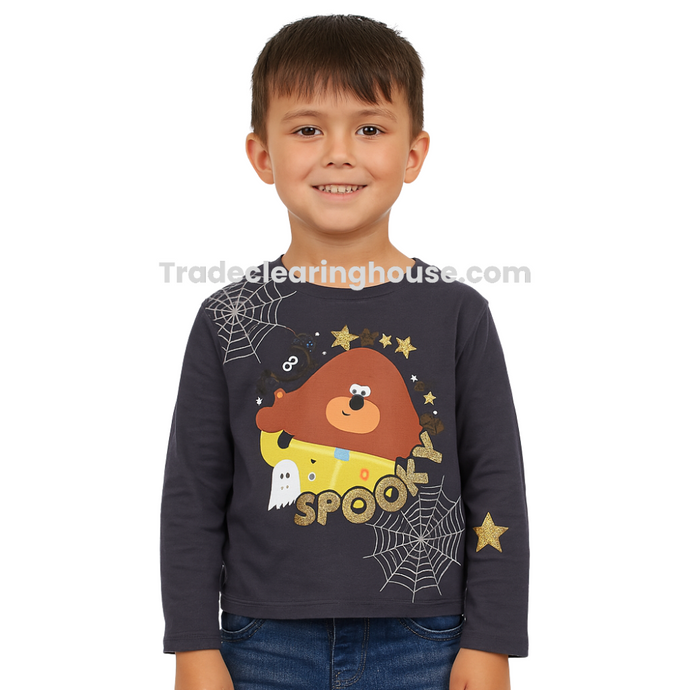 Wholesale bundle of Boys Character Duggee Halloween Tops for resellers