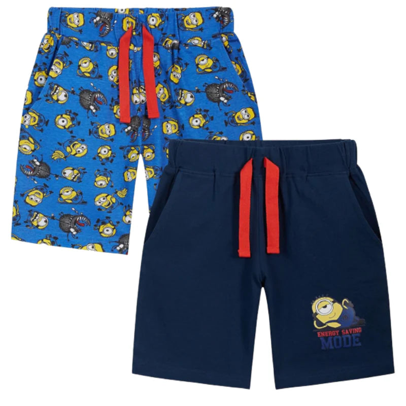 Wholesale bundle of Boys Character Minion 2 Pack Shorts 