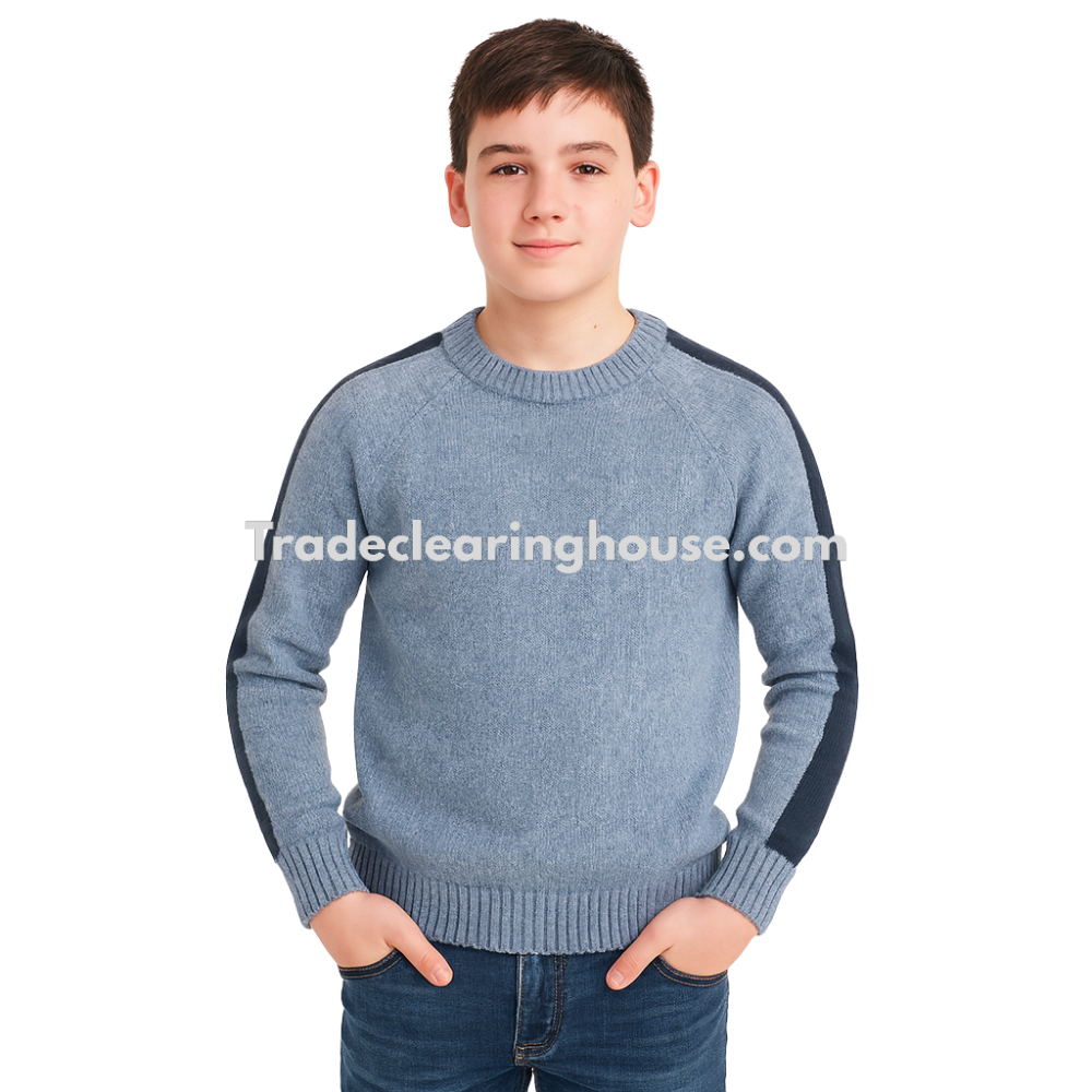 Wholesale parcel of Boys wool mix sweaters for resellers from TCH.