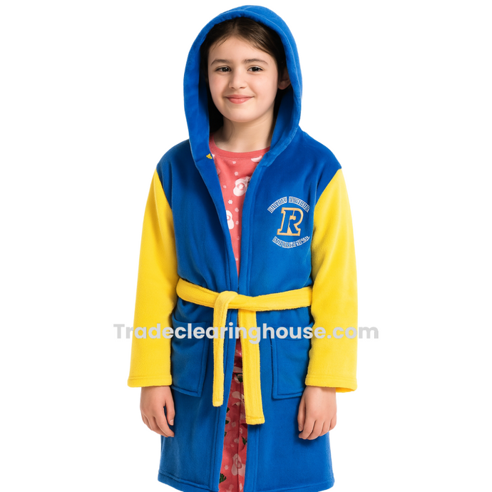 Wholesales lot of Girls Luxury Polar Fleece Hooded Dressing Gowns