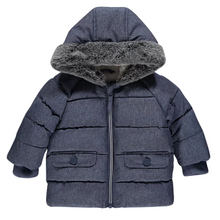 Load image into Gallery viewer, Ex Chainstore Boys Blue Textured Padded Coat wholesale parcel
