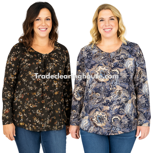 Wholesale parcel of Women's Soft Drape Jersey Tops