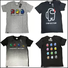 Load image into Gallery viewer, Among us gaming Kids T-shirt Mix, Wholesale Bundle of 50
