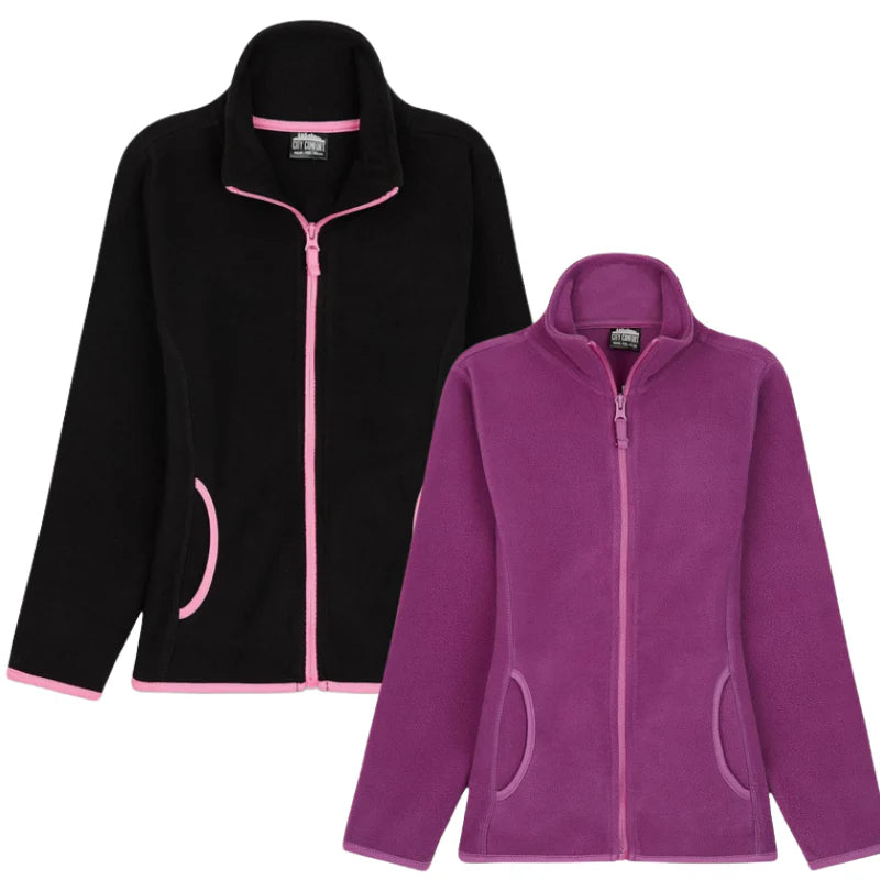 Girls Fleece Jackets - Mixed Colors