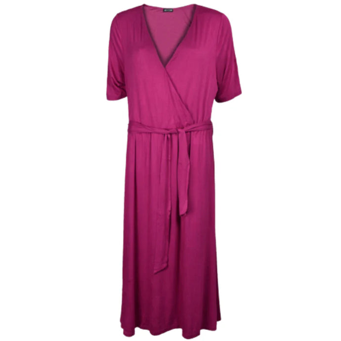 Women's Magenta Alice Wrap Dress, wholesale parcel for resellers