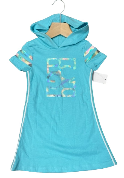 9990 GIRLS BRAND BCBG BLUE HOODED DRESS Pack of 12