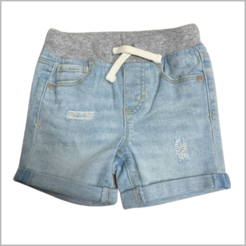 Ex Chainstore wholesale clothing boys light wash denim shorts (style G4) Pack of 12