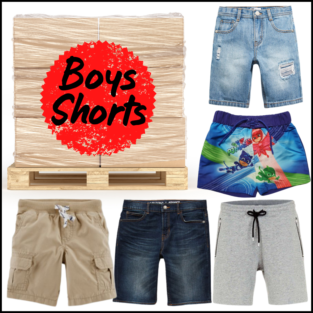 BOYS ASSORTED SHORTS WHOLESALE PARCEL OF 60 ITEMS