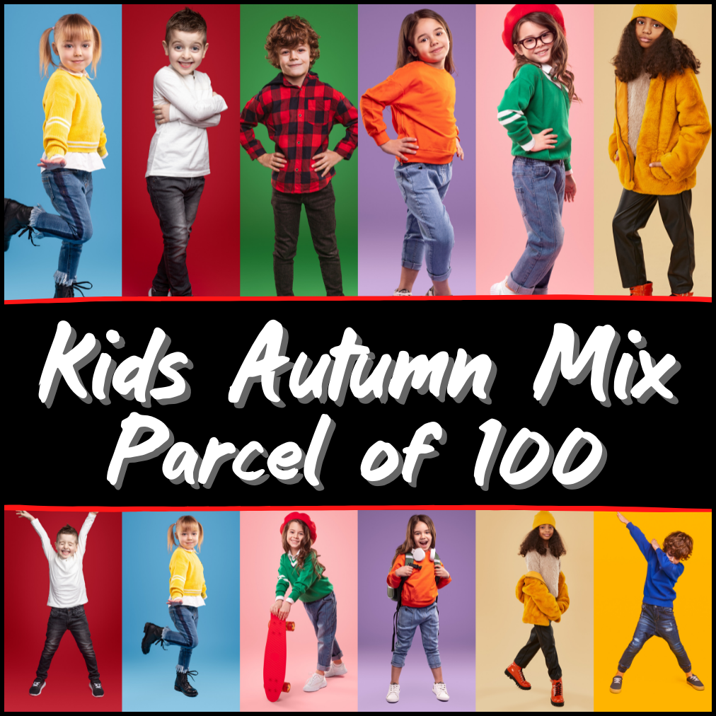 AUTUMN/ WINTER SAMPLE MIX, WHOLESALE KIDS CLOTHES PARCEL OF 100 ITEMS