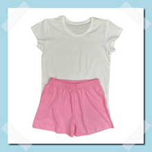 Load image into Gallery viewer, Girls Summer Short Set - Pink (style 9146) Wholesale Pack of 80
