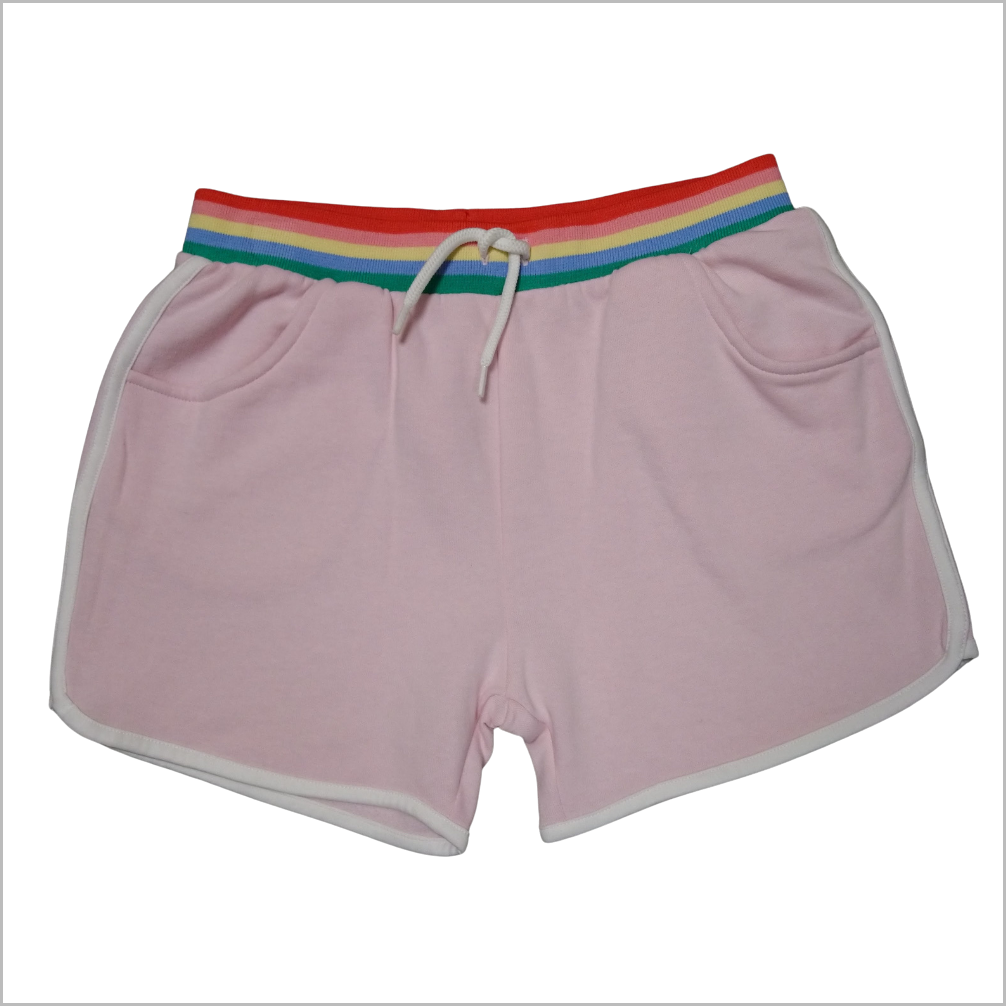 GIRLS EX CHAINSTORE RAINBOW PINK SHORTS (style 6952) PACK OF 12